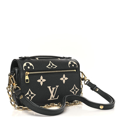 Louis Vuitton Pochette Metis East West Black Beige Empreinte Monogram Giant image 3