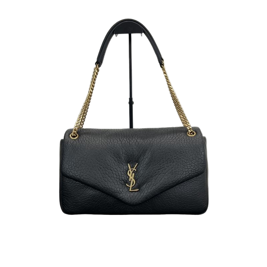 Saint Laurent Calypso Bag medium zwart schoudertas