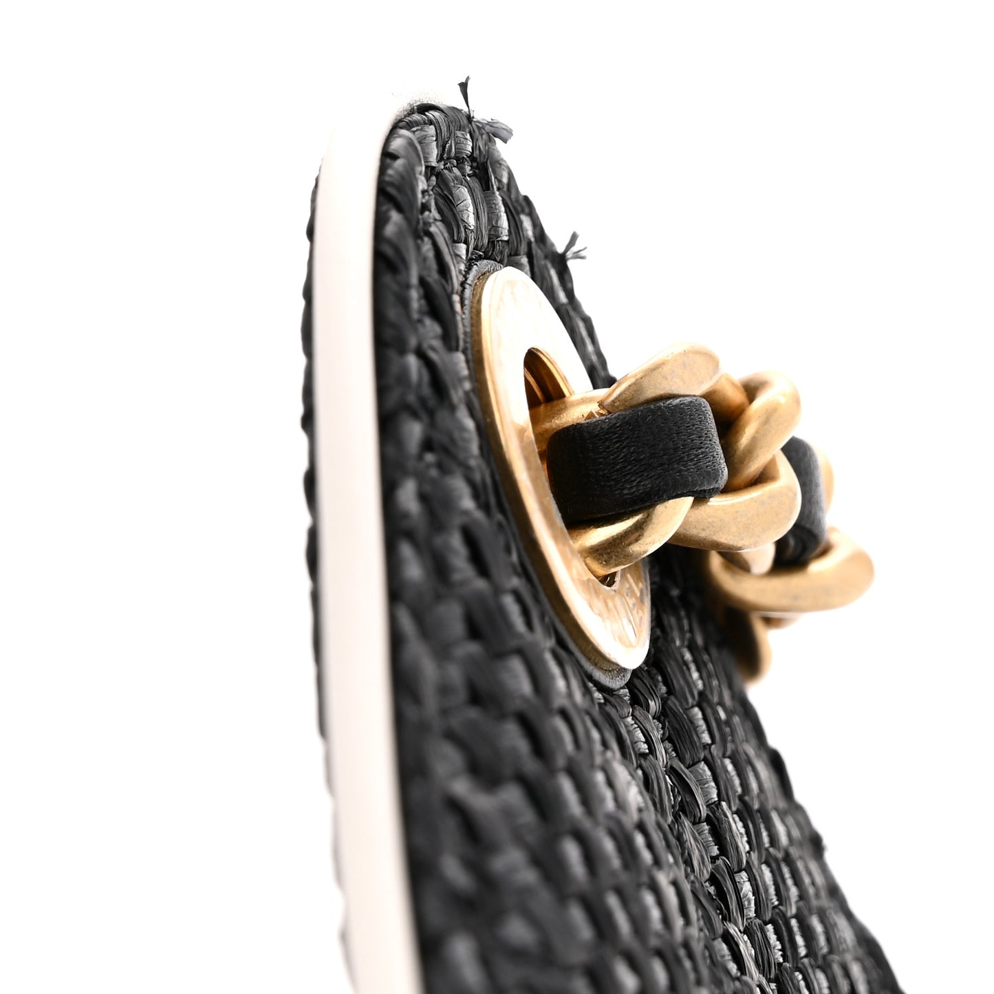 Chanel Braided Raffia Calfskin Mini Chanel 25 Handbag Black White 2026 – PRELOOV