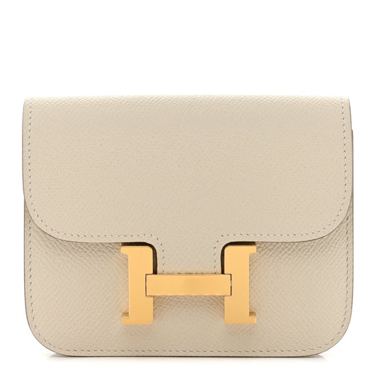 Hermès Constance Slim Wallet Craie Epsom - PRELOOV