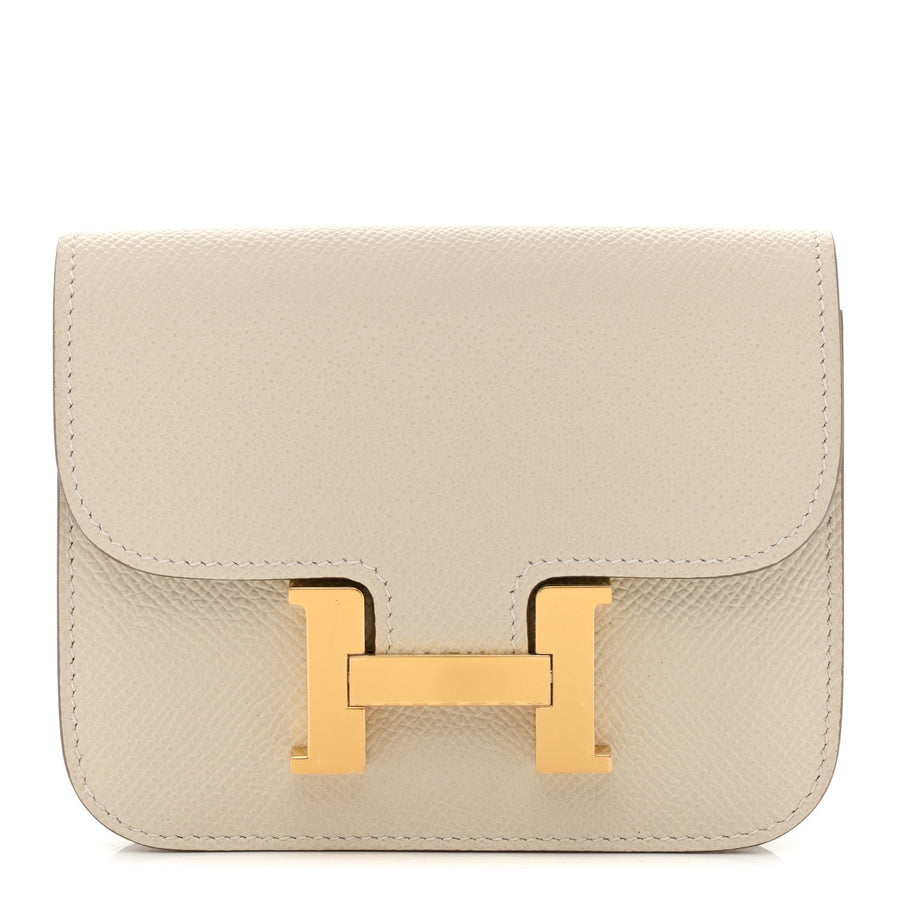 Hermès Epsom Constance Slim Wallet Craie 2026 PRELOOV