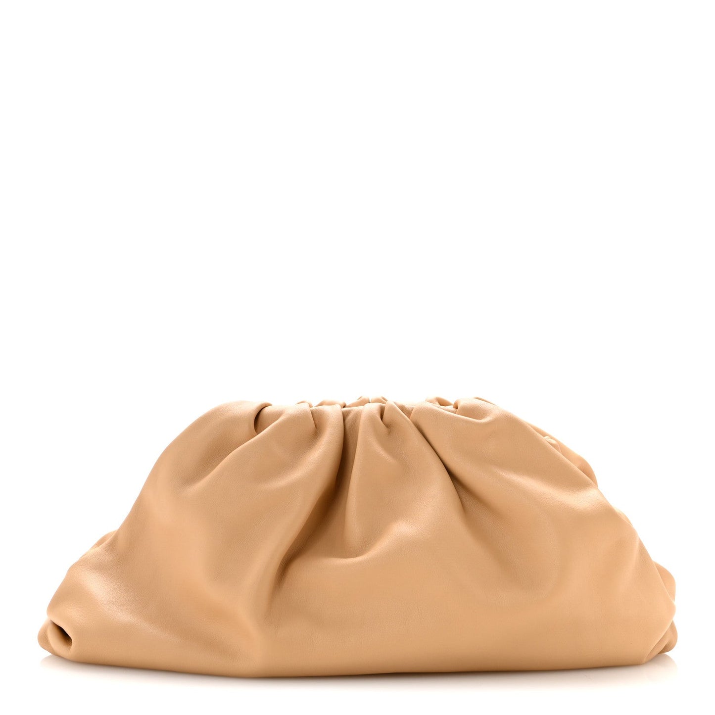 Bottega Veneta Smooth Butter Calf The Pouch Oversized Clutch Biscotto 2026 PRELOOV foto 1