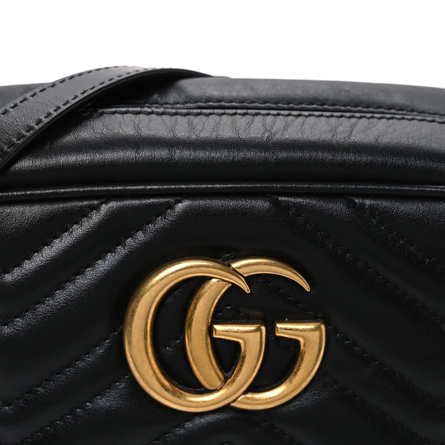 Gucci marmont matelasse mini black