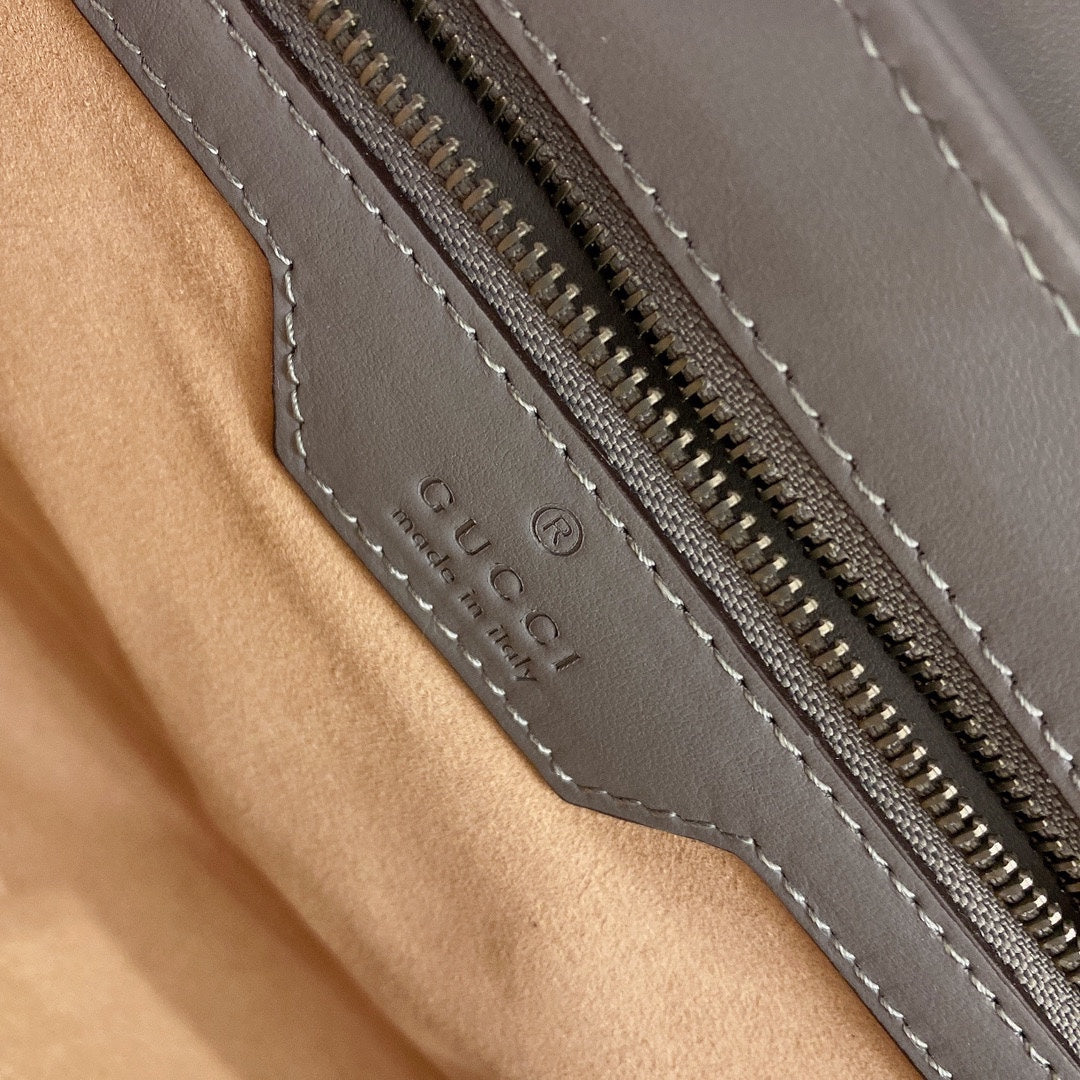 Gucci GG Marmont Aria Small Shoulder Bag Deep Gray Preloved Designer Bag