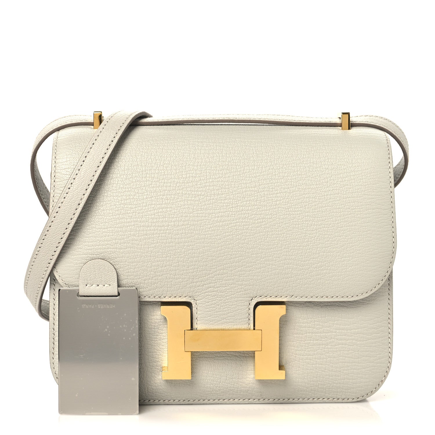 Hermès Chevre Mysore Constance 18 Gris Perle