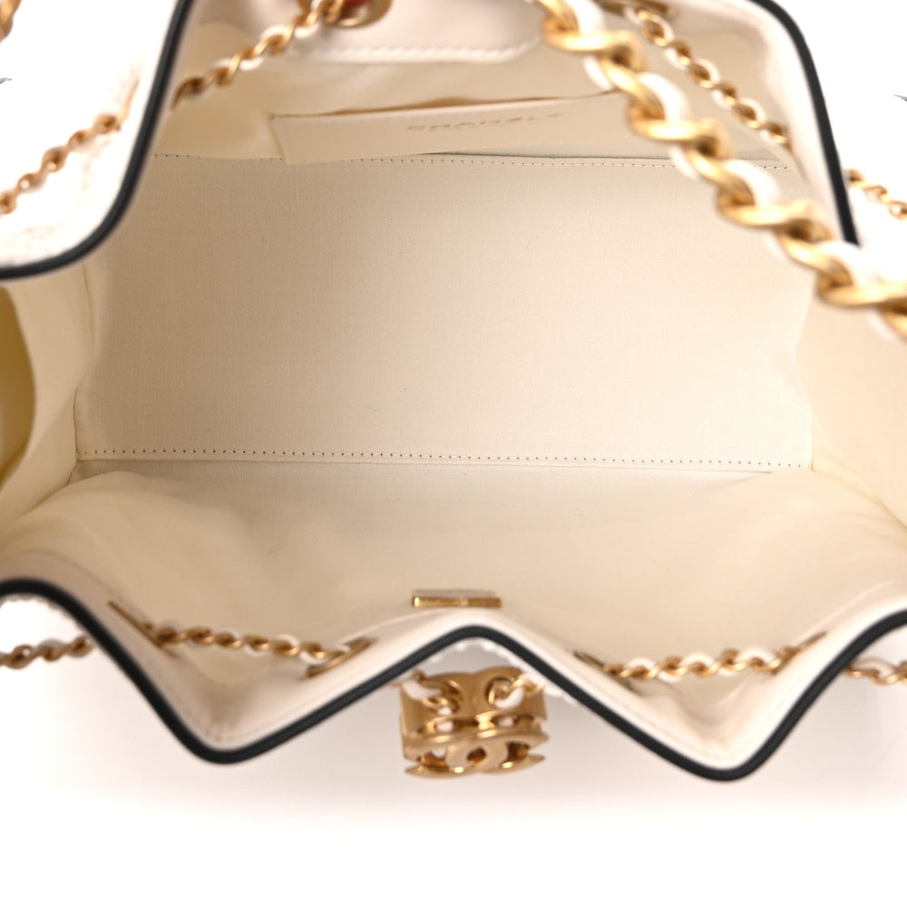 Chanel Braided Raffia Calfskin Quilted Small Chanel 25 Handbag White Black 2026 – PRELOOV