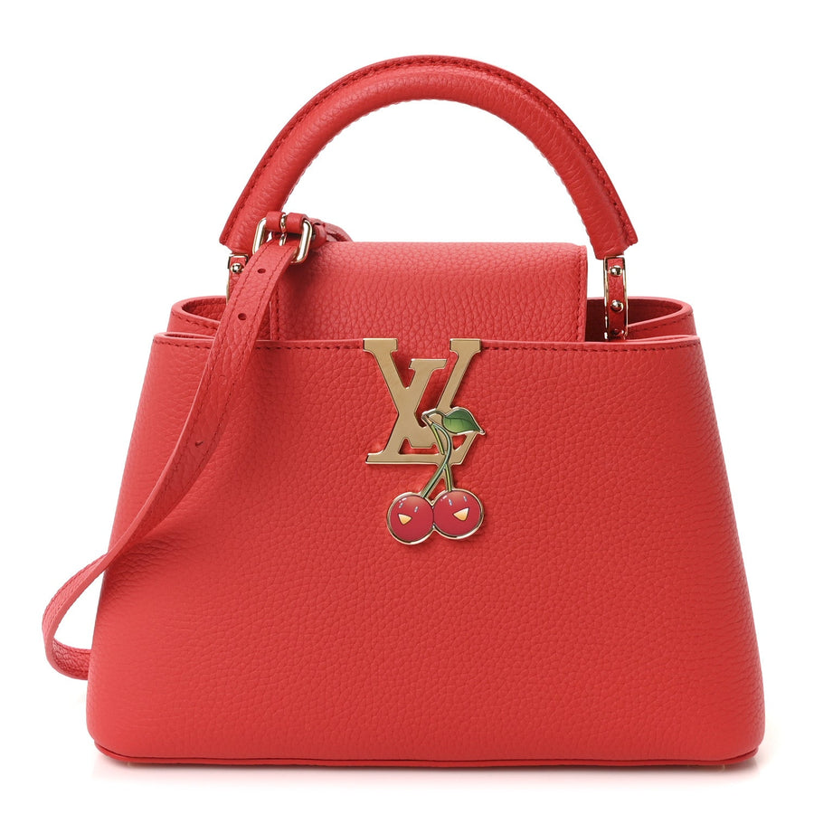 Louis Vuitton LV x TM Cerises Capucines BB Rouge Taurillon – PRELOOV
