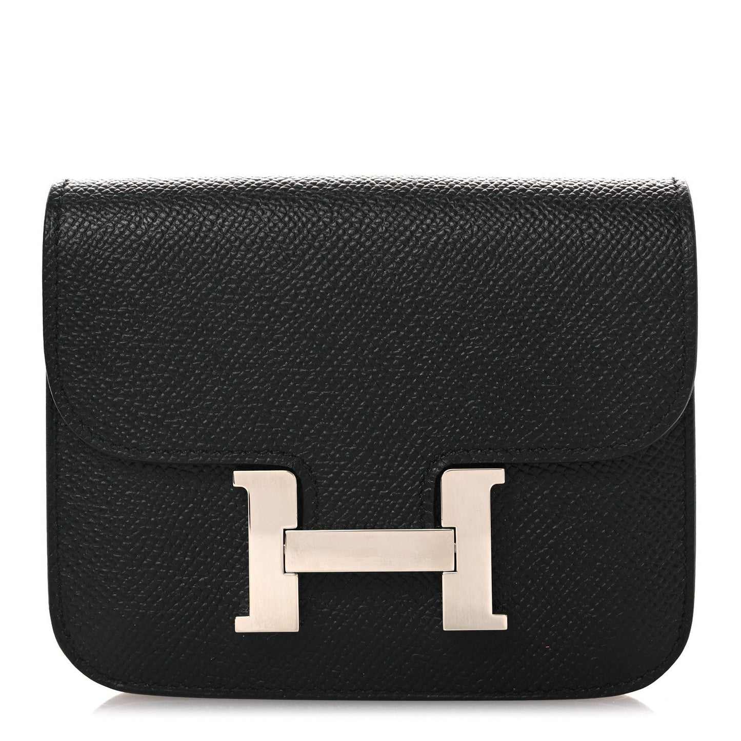 Hermès Constance Slim Wallet Black Epsom - PRELOOV