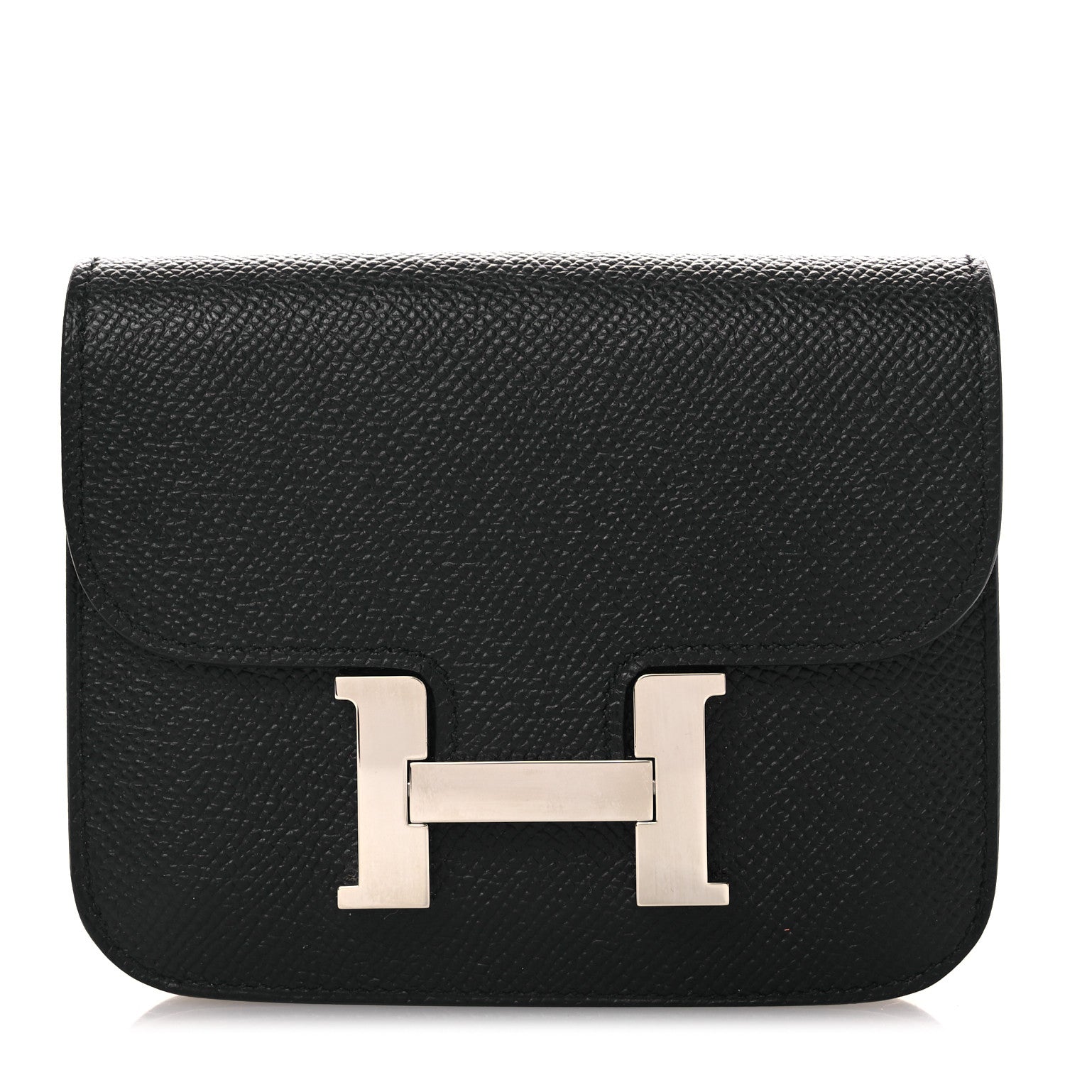 Hermès Constance Slim Wallet Black Epsom - PRELOOV