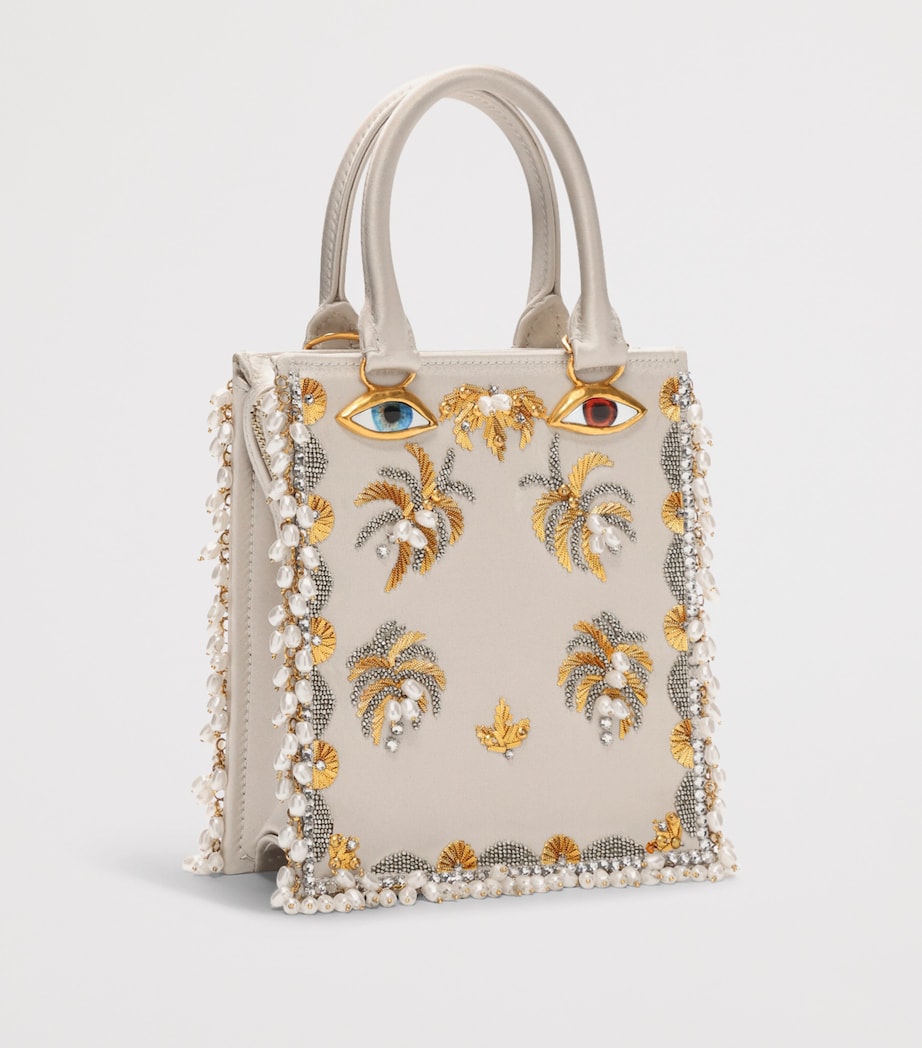 Schiaparelli Mini Satin Face Top Handle Bag Ivory – PRELOOV