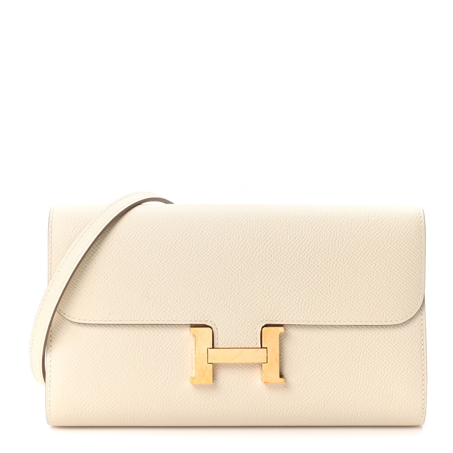 Hermès Epsom Constance Long To Go Wallet Craie