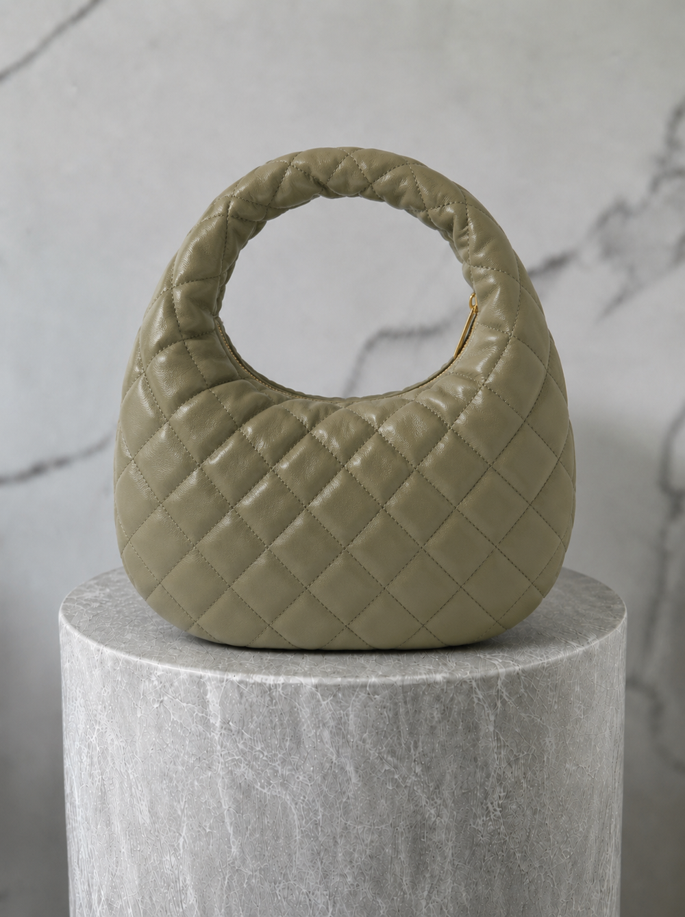 Saint Laurent Icarino Matelassé Leather Tote Green – PRELOOV