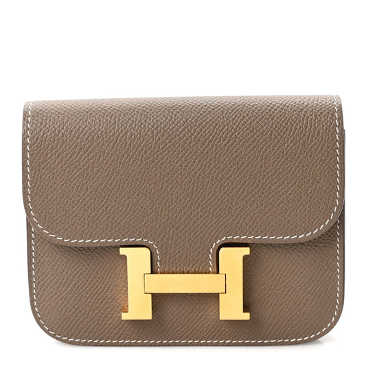 Hermès Constance Slim Wallet Etoupe Epsom - PRELOOV