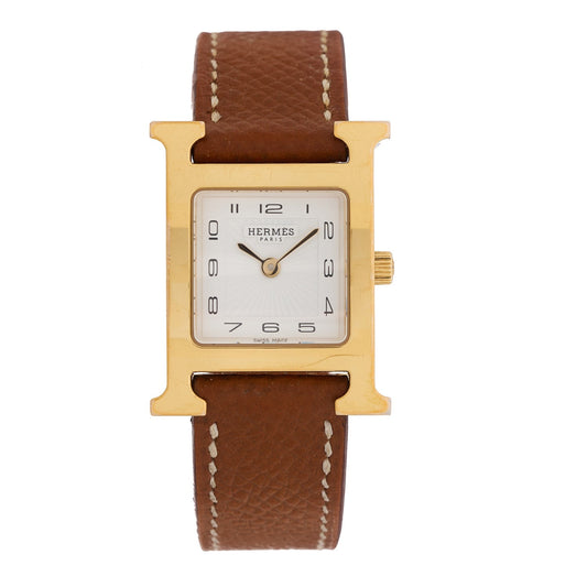 Hermes Heure H 21mm Watch Gold Epsom image 1