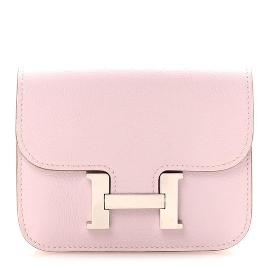 Hermès Constance Slim Wallet Mauve Pale Evercolor - PRELOOV