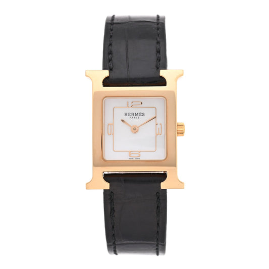 Hermes Heure H 21mm Watch Noir Alligator image 1