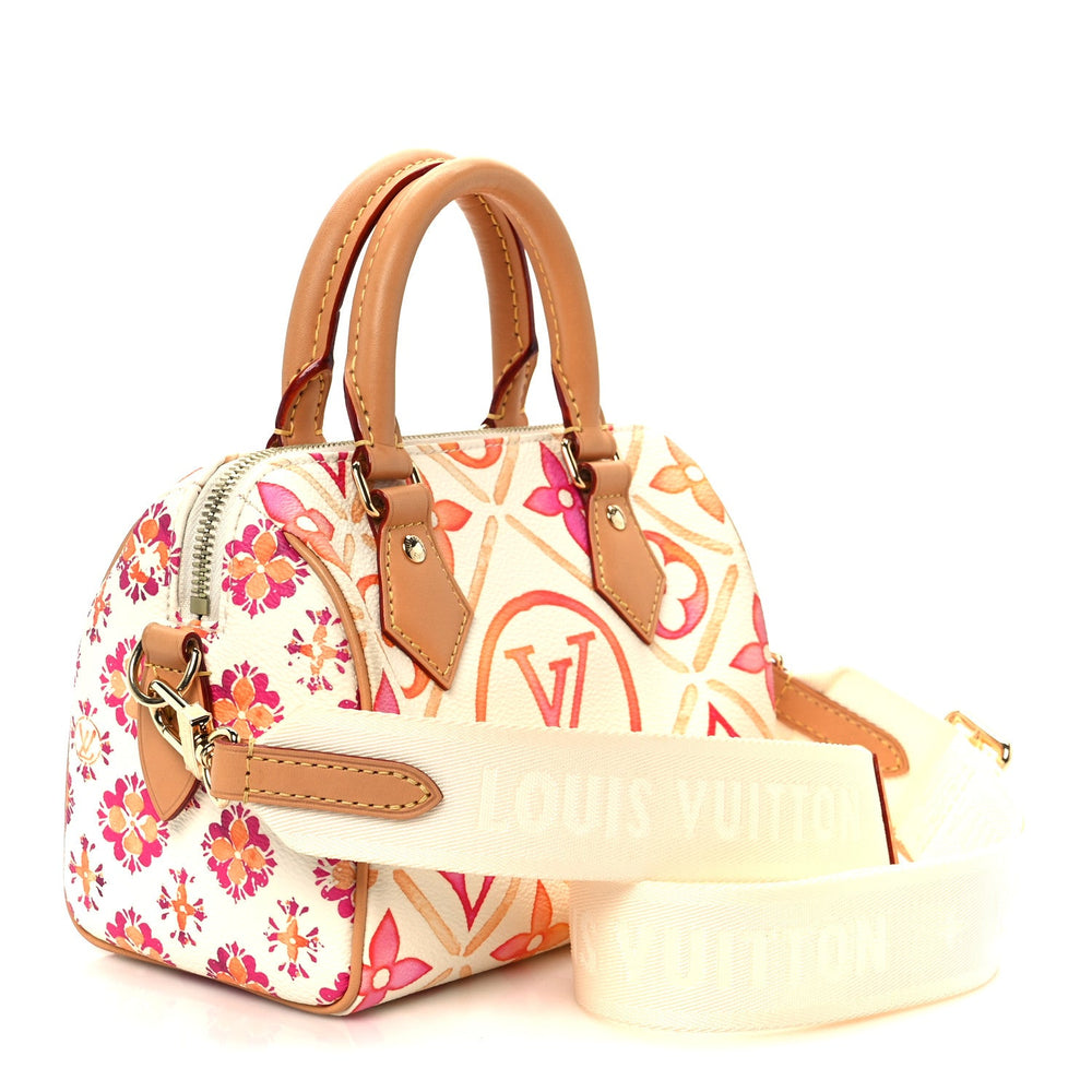 Louis Vuitton Speedy 20 Coral Monogram Tiles By The Pool image 3