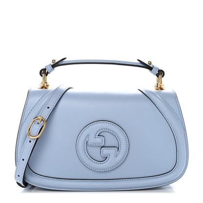 Gucci Medium Blondie Top Handle Bag Cloudy Blue Roxy Calfskin image 1