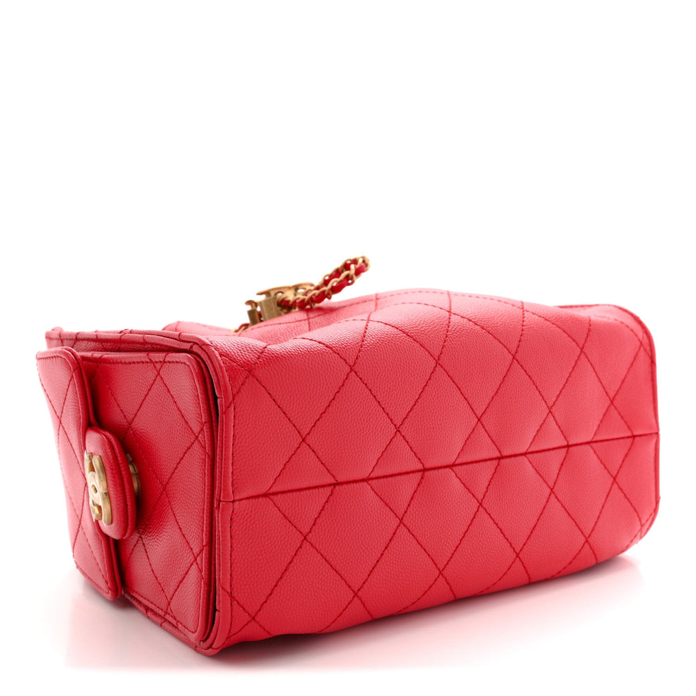 Chanel Caviar Quilted Mini Chanel 25 Handbag Red 2026 – PRELOOV