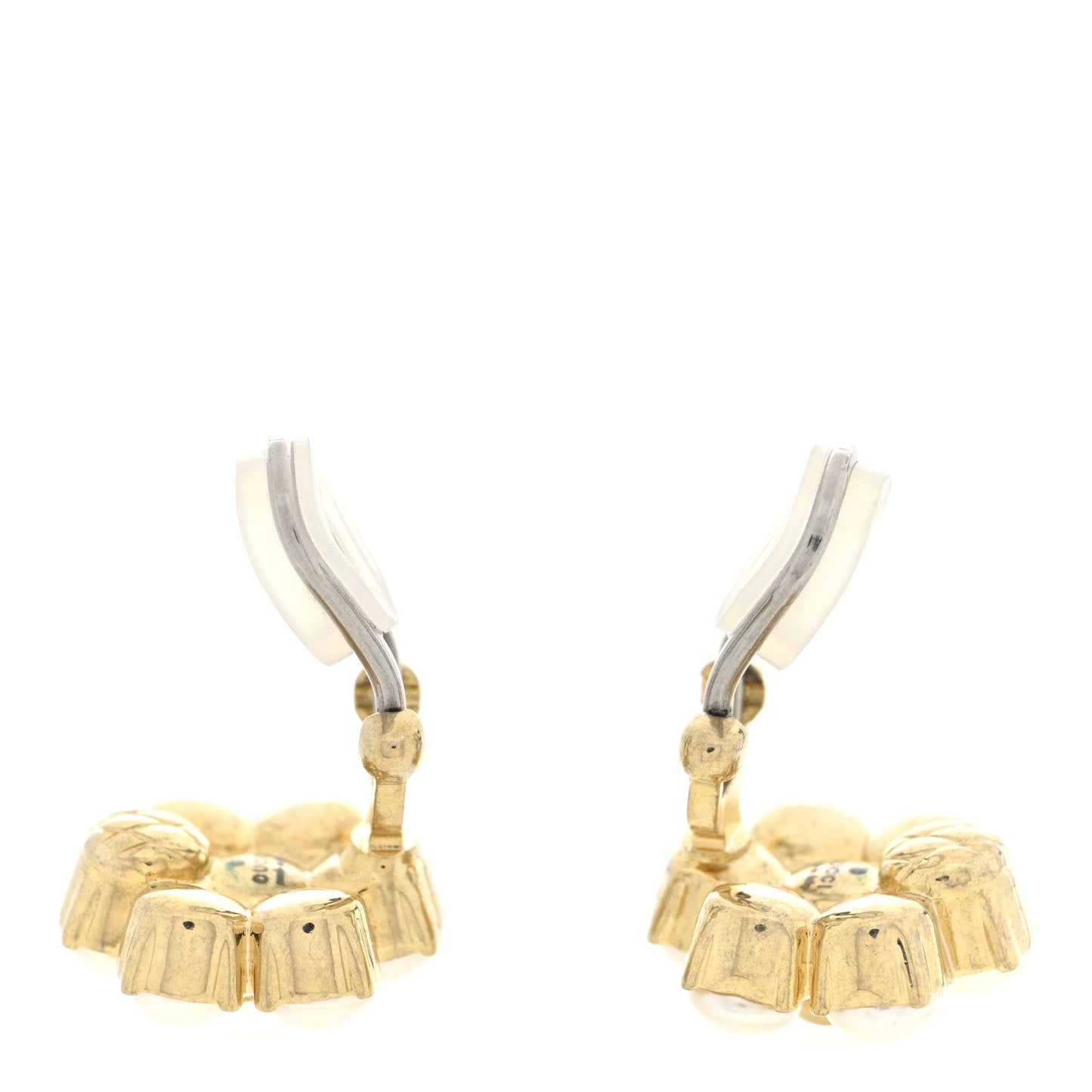 Gucci Double G Clip On Earrings Aged Gold image 2