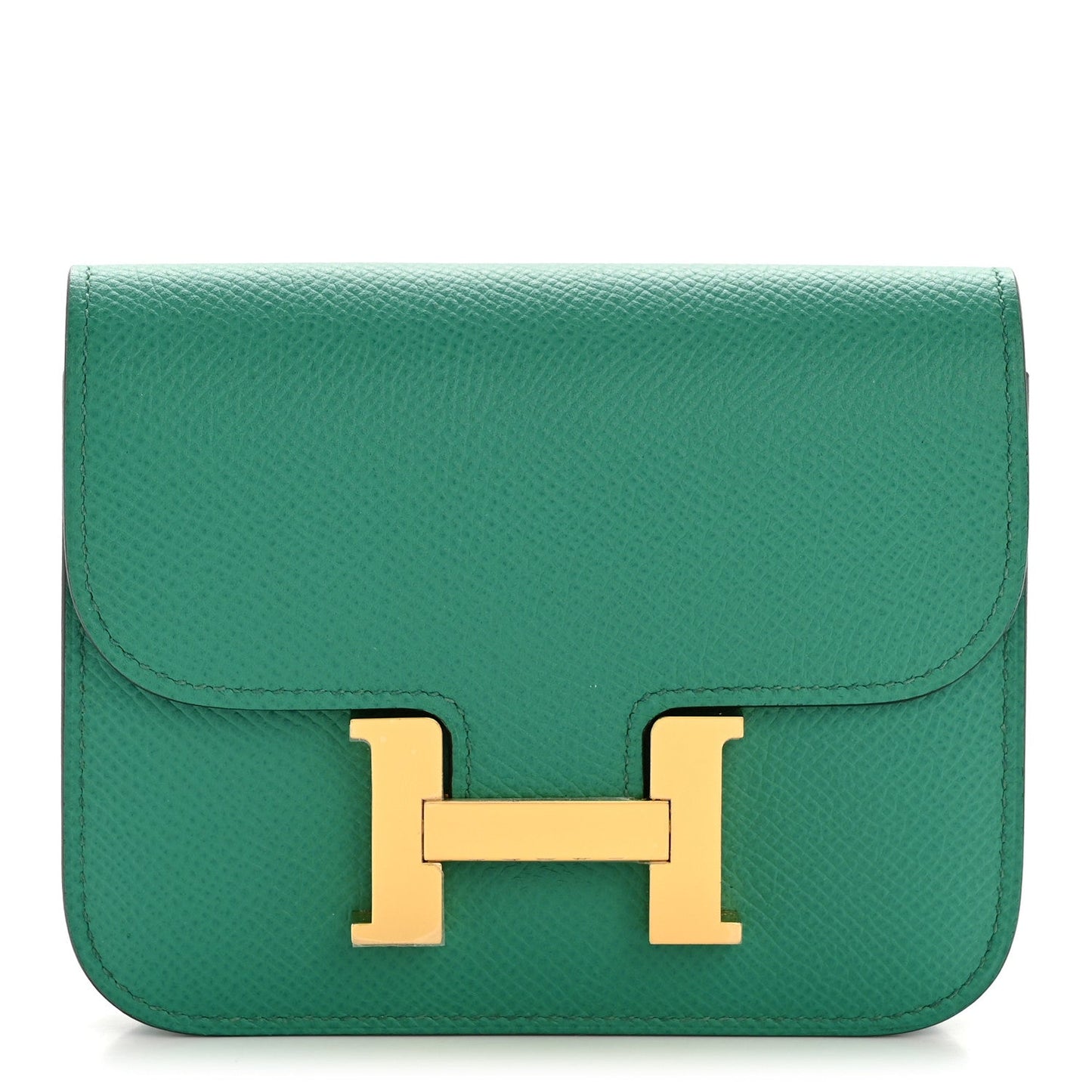 Hermès Constance Slim Wallet Vert Jade Epsom - PRELOOV