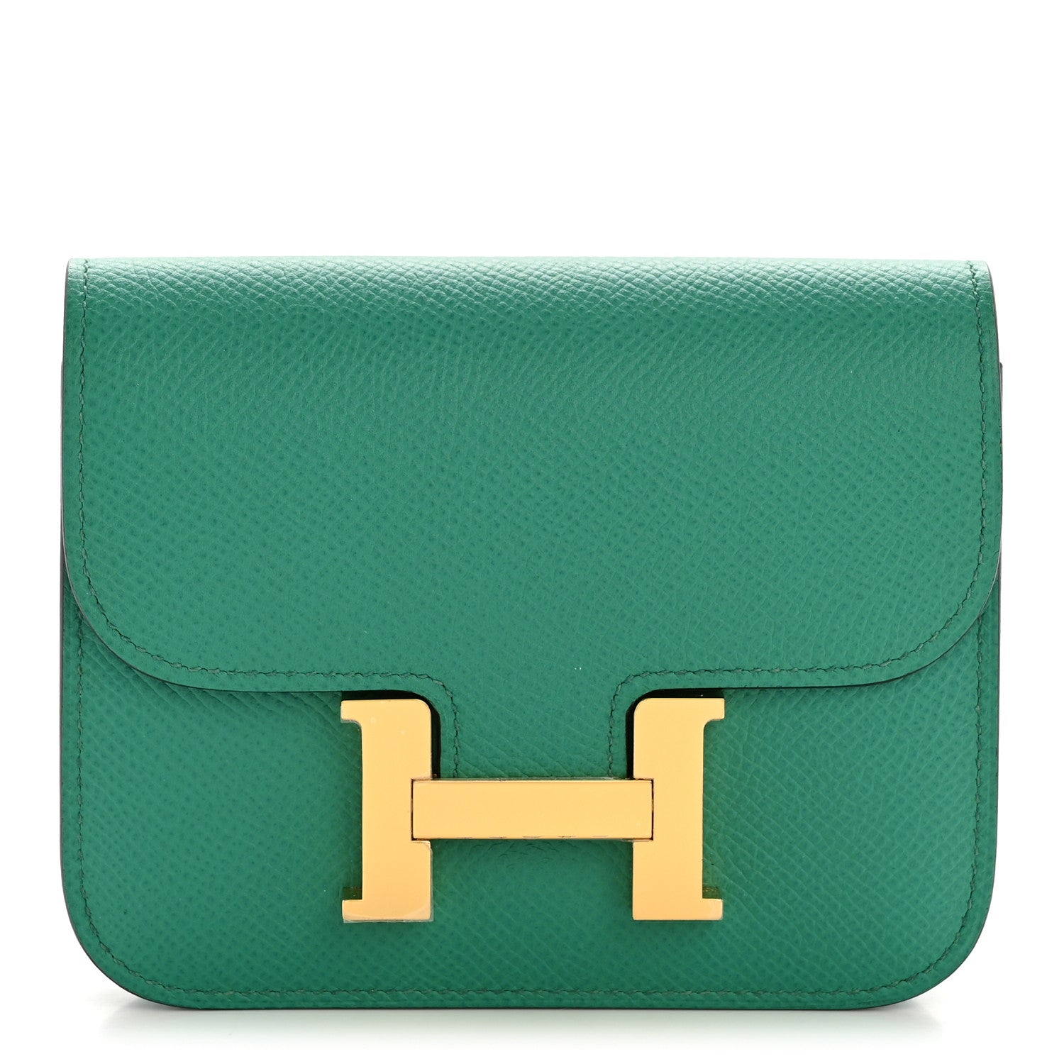 Hermès Constance Slim Wallet Vert Jade Epsom - PRELOOV