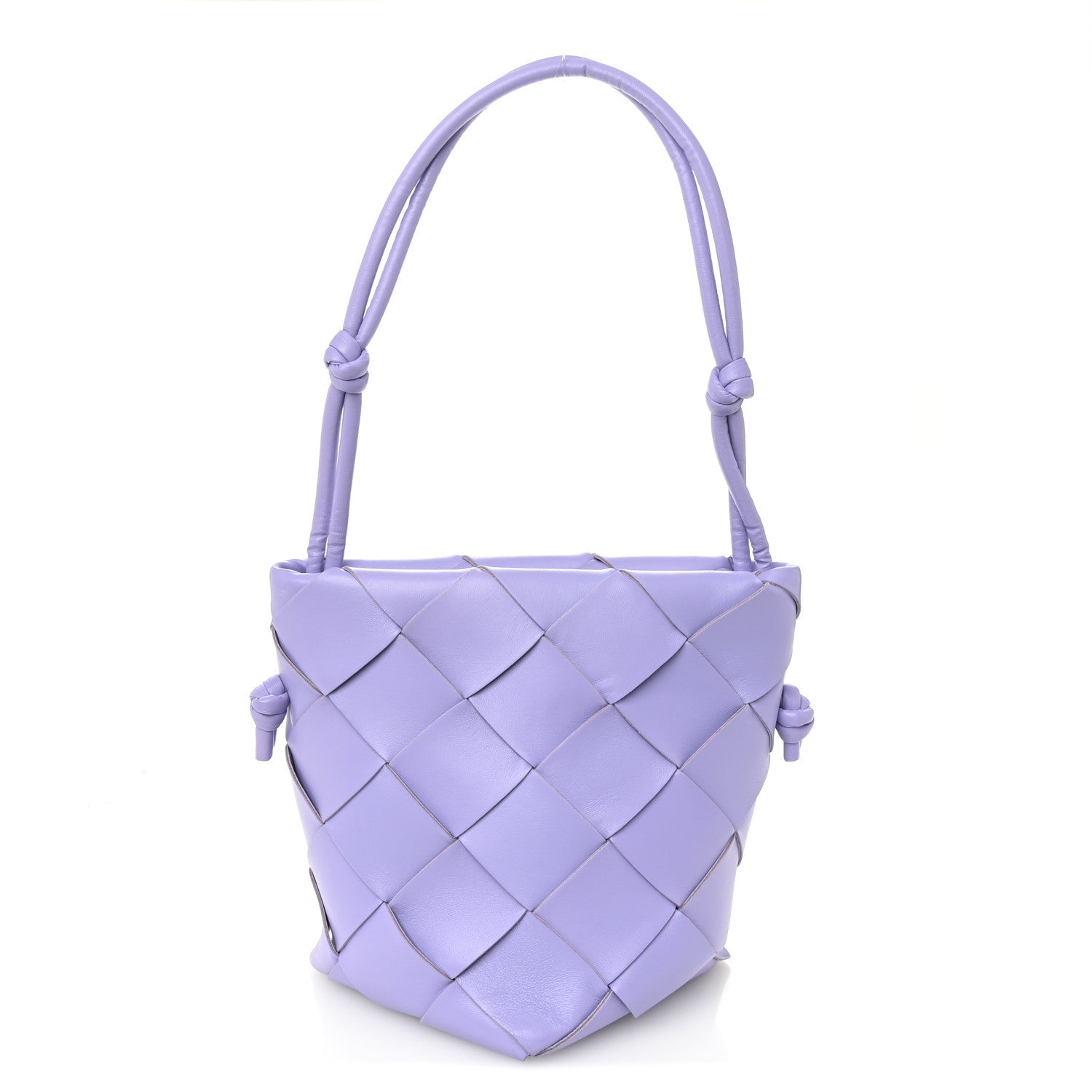 Bottega Veneta Nappa Maxi Intrecciato Clasp Bucket Bag Wisteria 2026 PRELOOV foto 1