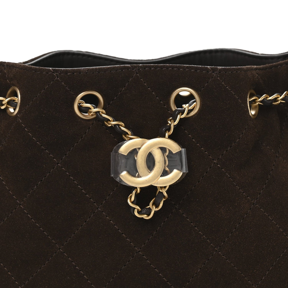 Chanel Suede Quilted Mini Chanel 25 Handbag Dark Brown 2026 – PRELOOV