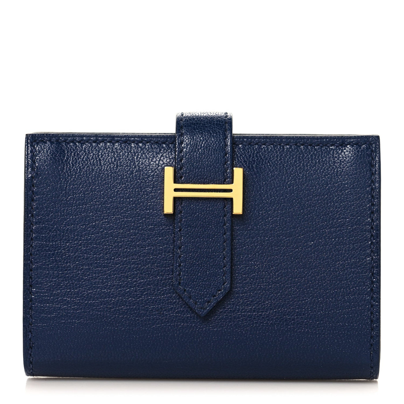 Hermès Chevre Mysore Mini Bearn Wallet Bleu Saphir 2026 PRELOOV