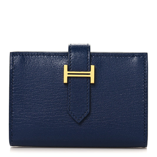 Hermès Wallet Bleu Saphir Chèvre, Mysore - PRELOOV