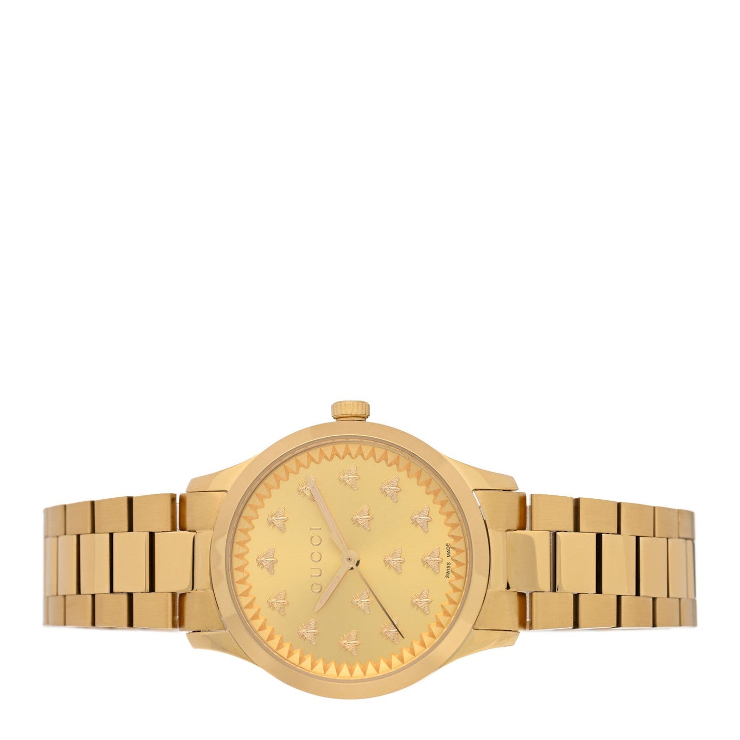 Gucci G-Timeless 32mm Bee Quartz Watch Gold image 2