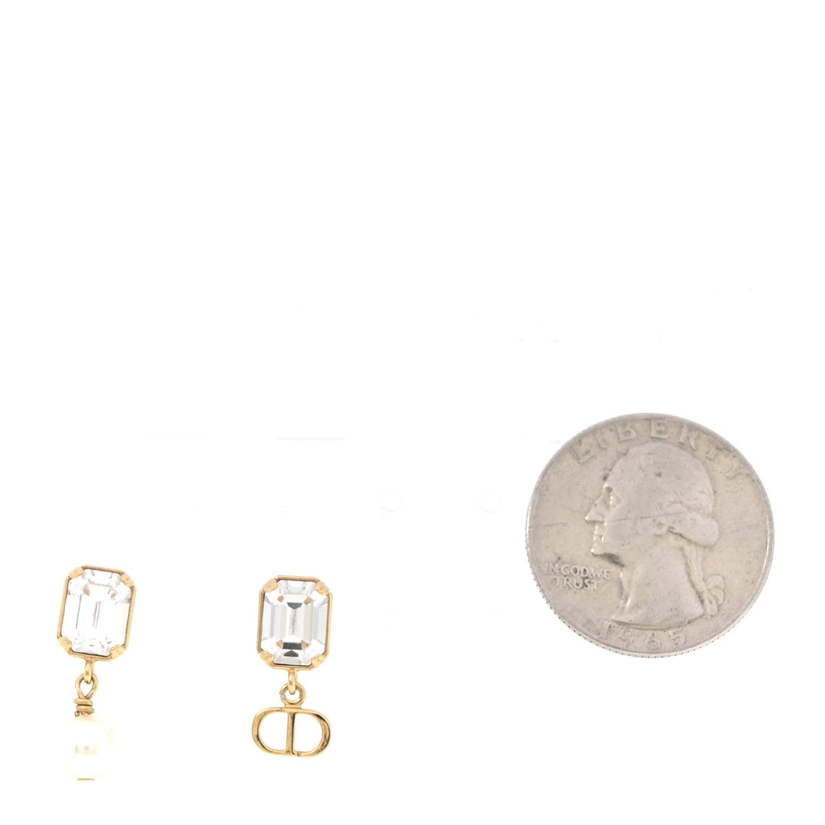 Christian Dior Petit CD Earrings Gold image 2