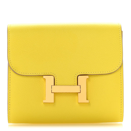 Hermès Wallet Lime Evercolor - PRELOOV
