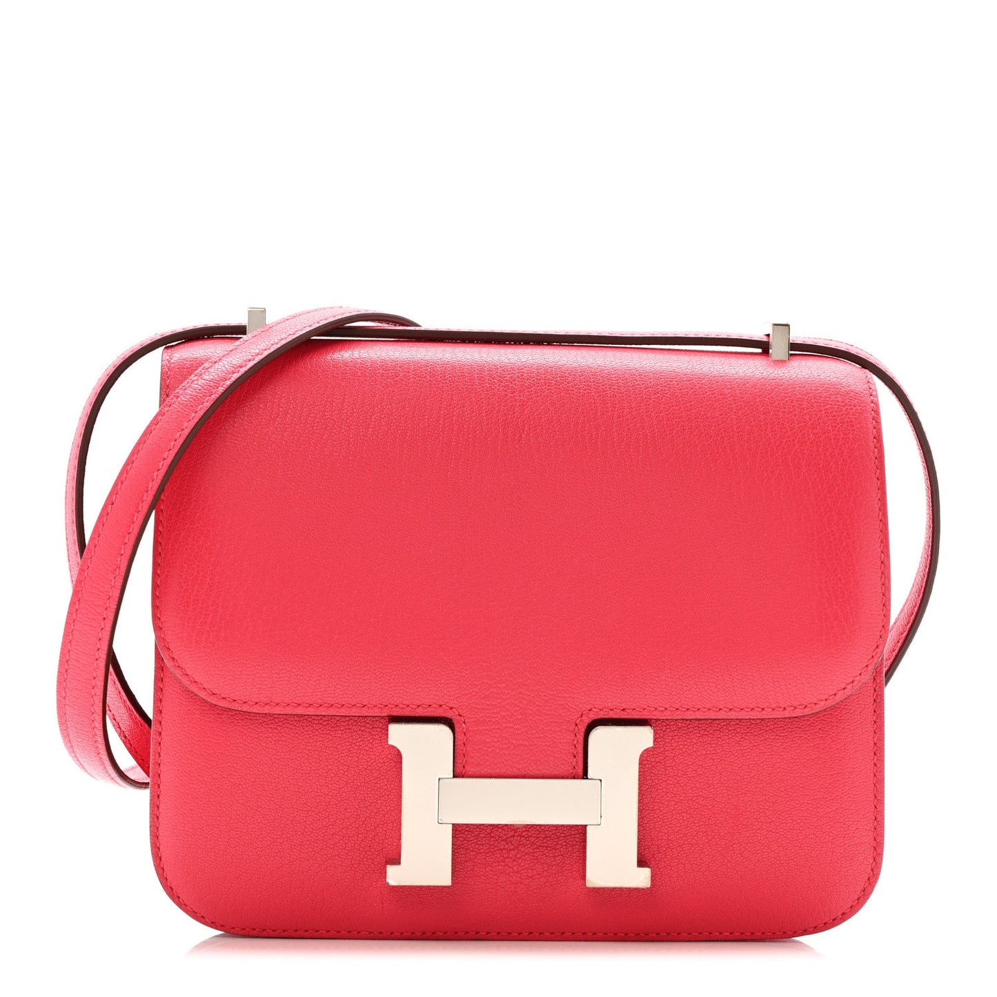 Hermès Chevre Mysore Constance 18 Rose Shocking