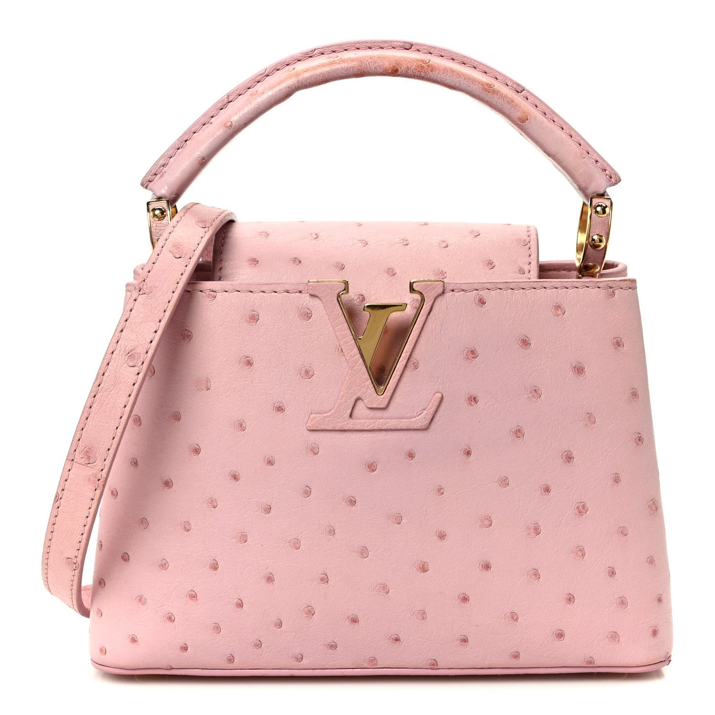 Louis Vuitton Ostrich Capucines Mini Pink – PRELOOV