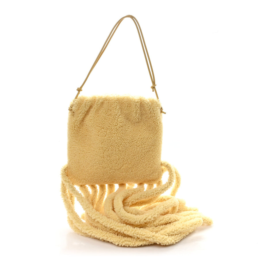 Bottega Veneta Shearling The Fringe Pouch Teddy 2026 PRELOOV