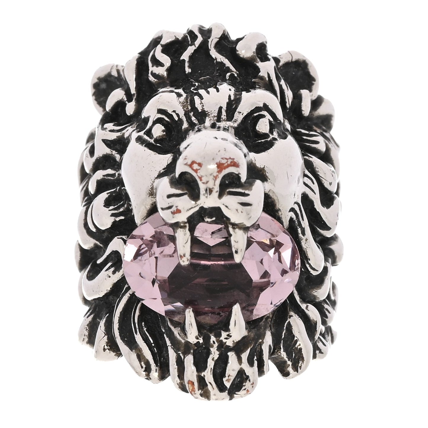 Gucci Lion Head Ring Pink Silver 53 image 1
