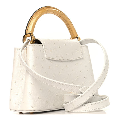Louis Vuitton Capucines Mini White Gold Iridescent Ostrich image 3