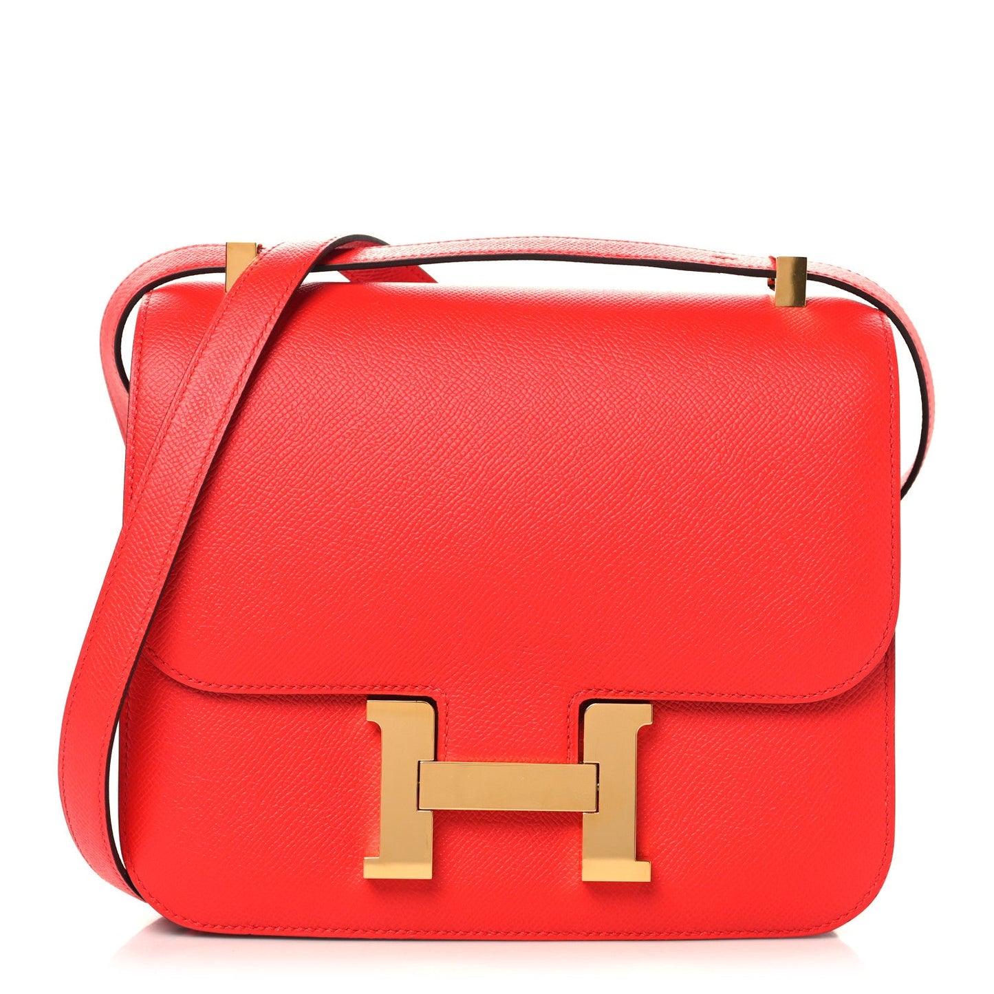 Hermès Epsom Constance 24 Rouge Casaque