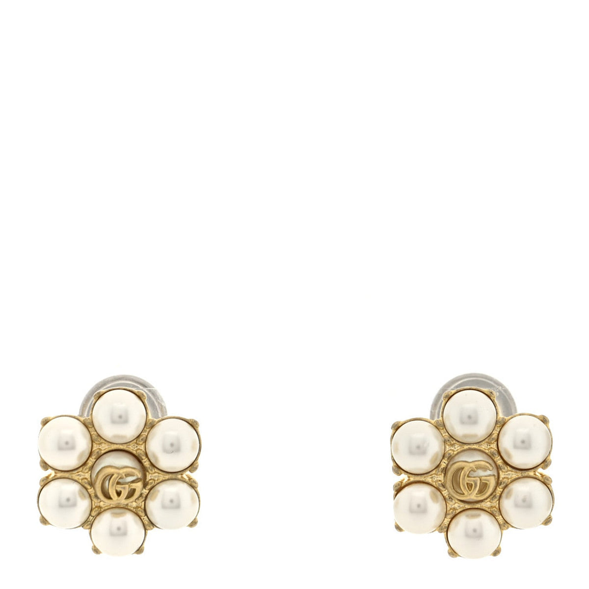 Gucci Double G Clip On Earrings Aged Gold image 1