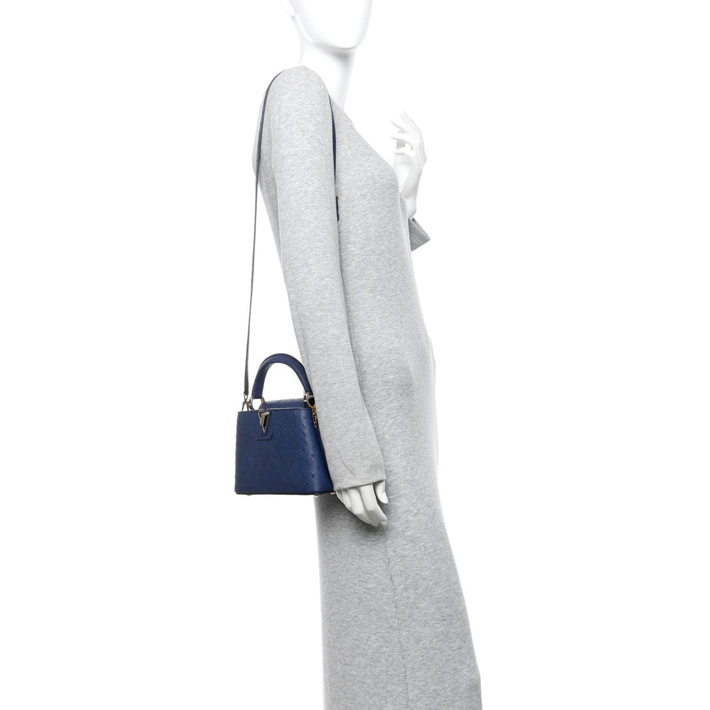 Louis Vuitton Ostrich Capucines Mini Indigo image 2
