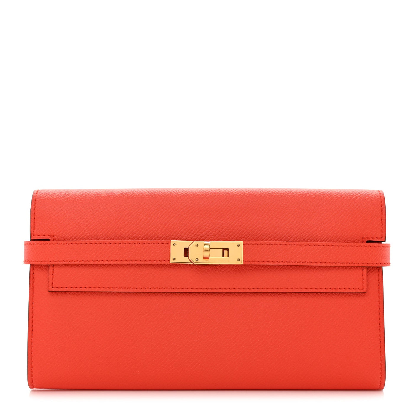 Hermès Epsom Kelly Longue Wallet Orange Poppy 2026 PRELOOV