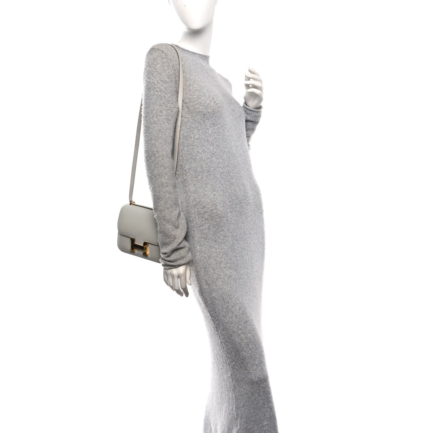 Hermès Chevre Mysore Constance 18 Gris Perle foto 2