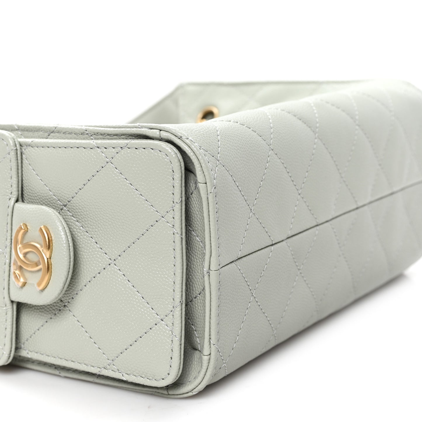 Chanel Caviar Quilted Mini Chanel 25 Handbag Light Green 2026 – PRELOOV