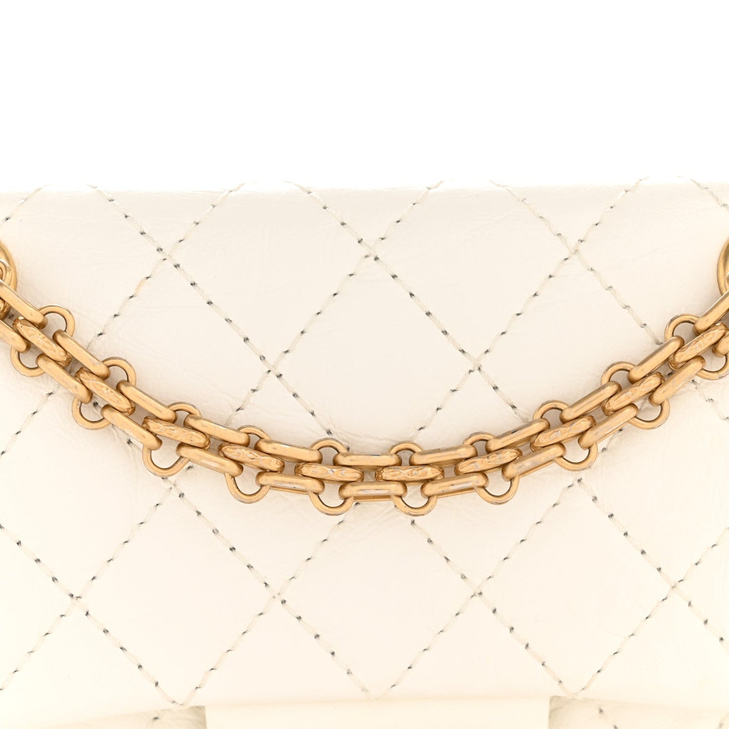 Chanel 2.55 Reissue Mini Flap Bag White Aged Calfskin Quilted 2026 image 13 – PRELOOV