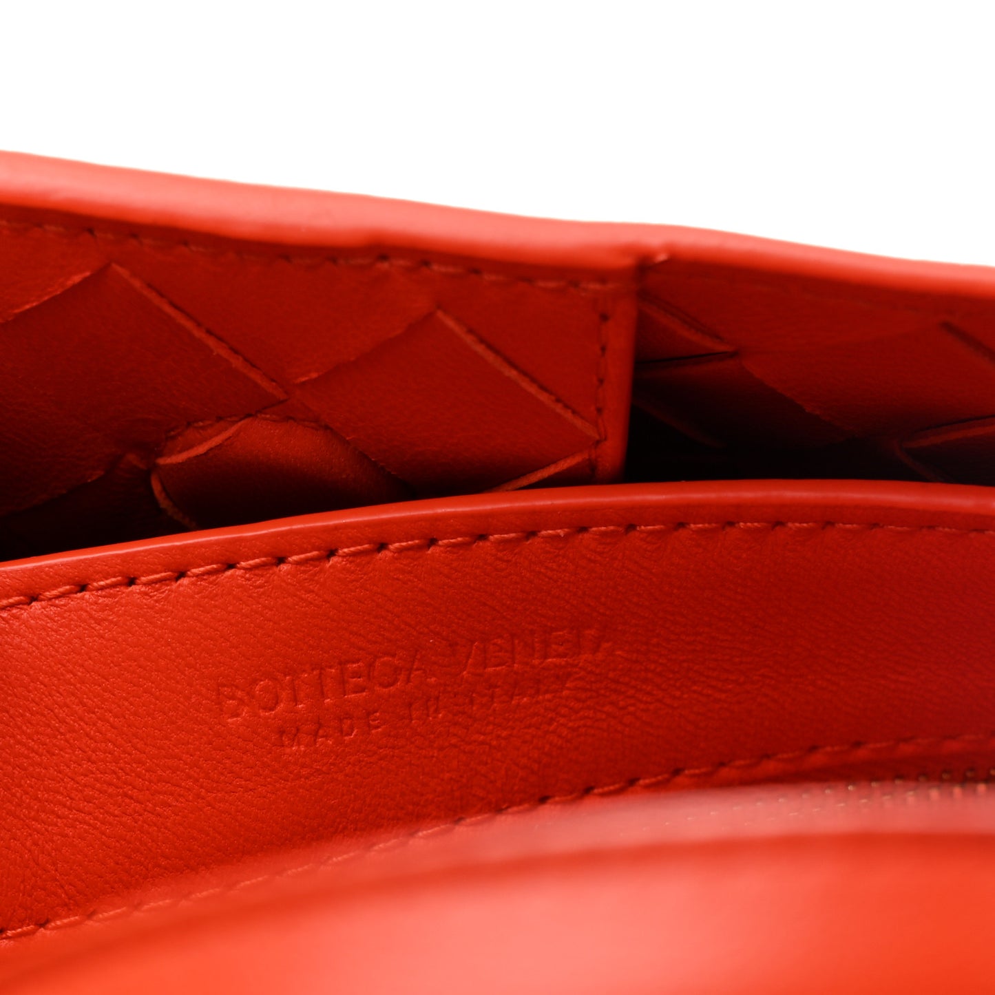 Bottega Veneta Small Andiamo With Chain Shoulder Bag Orange Nappa Intrecciato Gold Chain – PRELOOV