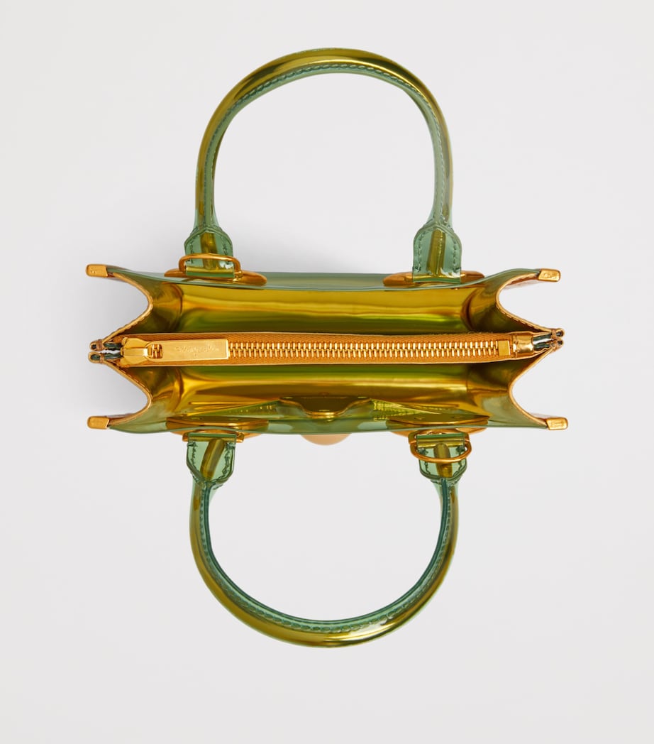 Schiaparelli Vinyl Face Top Handle Bag Pale Green – PRELOOV