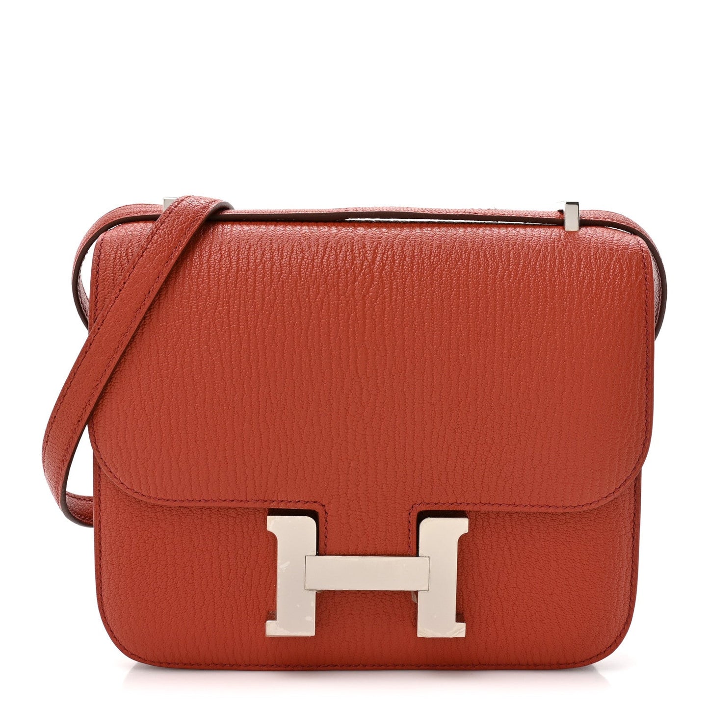 Hermès Chevre Mysore Verso Constance 18 Brique Rose Lipstick