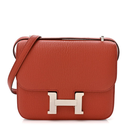 Hermès Chevre Mysore Verso Constance 18 Brique Rose Lipstick