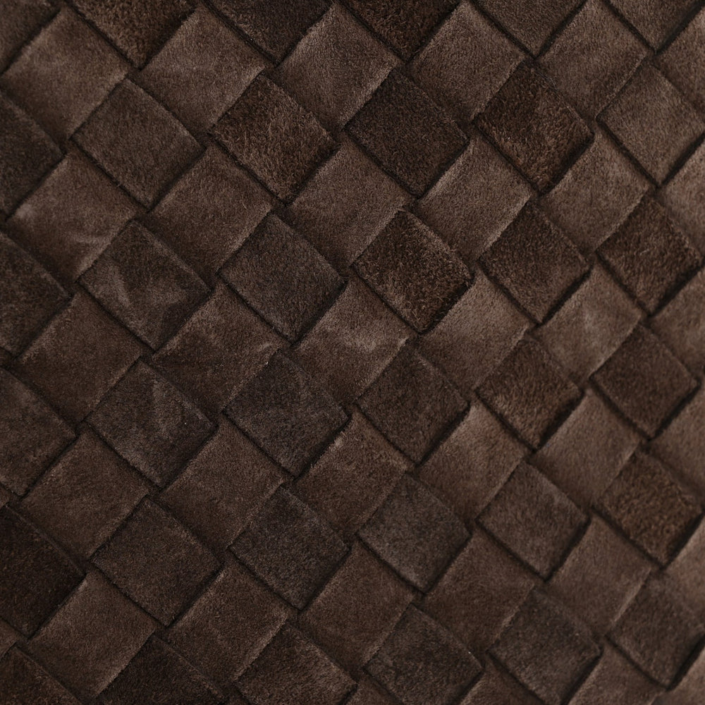 Bottega Veneta Medium Andiamo Shoulder Bag Fondant Dark Brown Suede Intrecciato – PRELOOV